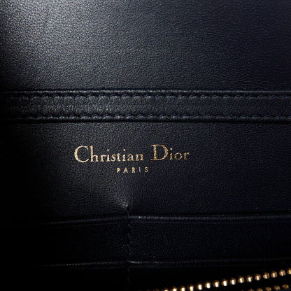 Christian Dior Patent Micro-Cannage Diorama Wallet on Chain Pouch Fuchsia 6 of 10