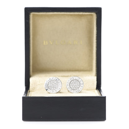 Bulgari 18K White Gold Diamond BVLGARI BVLGARI Stud Earrings 6 of 6