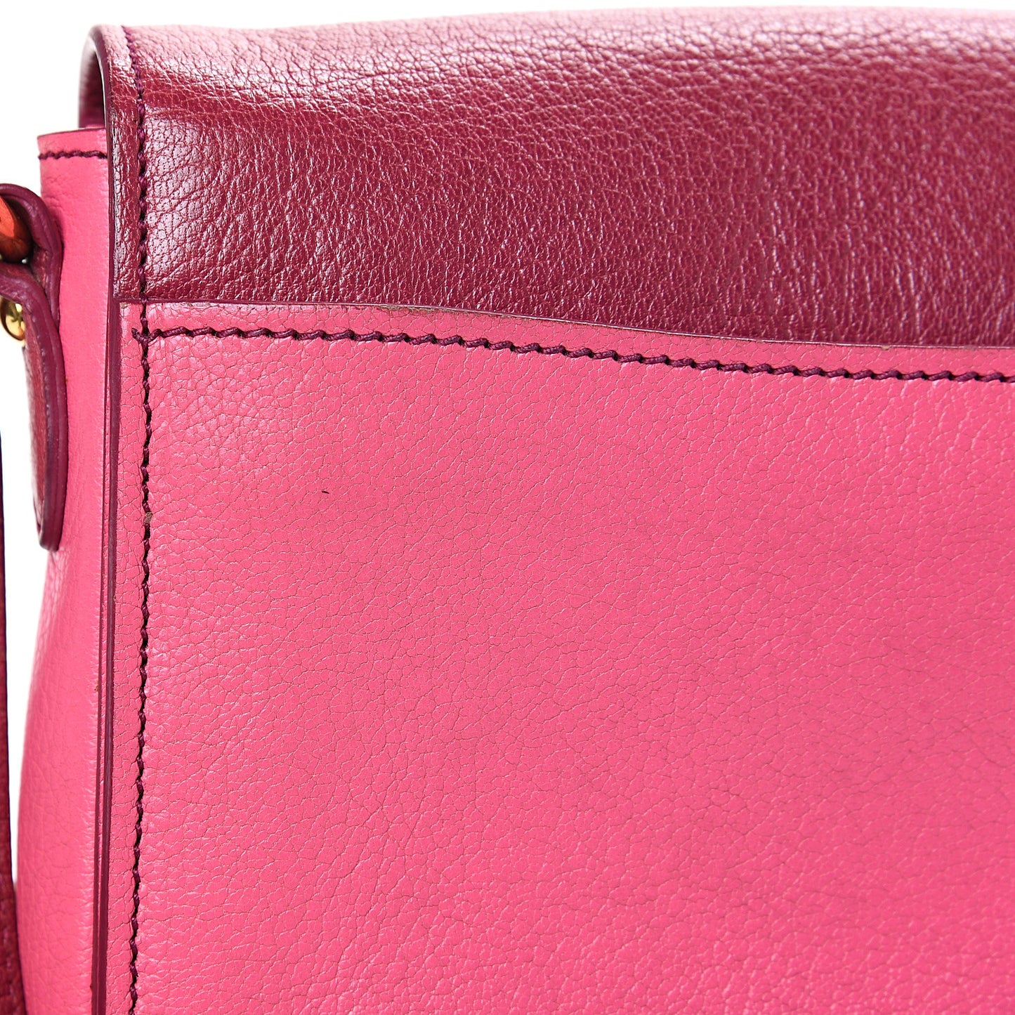 Goatskin Madras Shoulder Bag Rosa Peonia