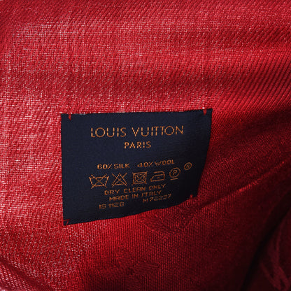 Louis Vuitton Silk Wool Monogram Shawl Pomme D'Amour 4 of 7