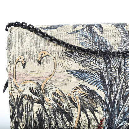 Christian Dior Calfskin Lady Dior Toile De Jouy Clutch Denim Blue 13 of 15