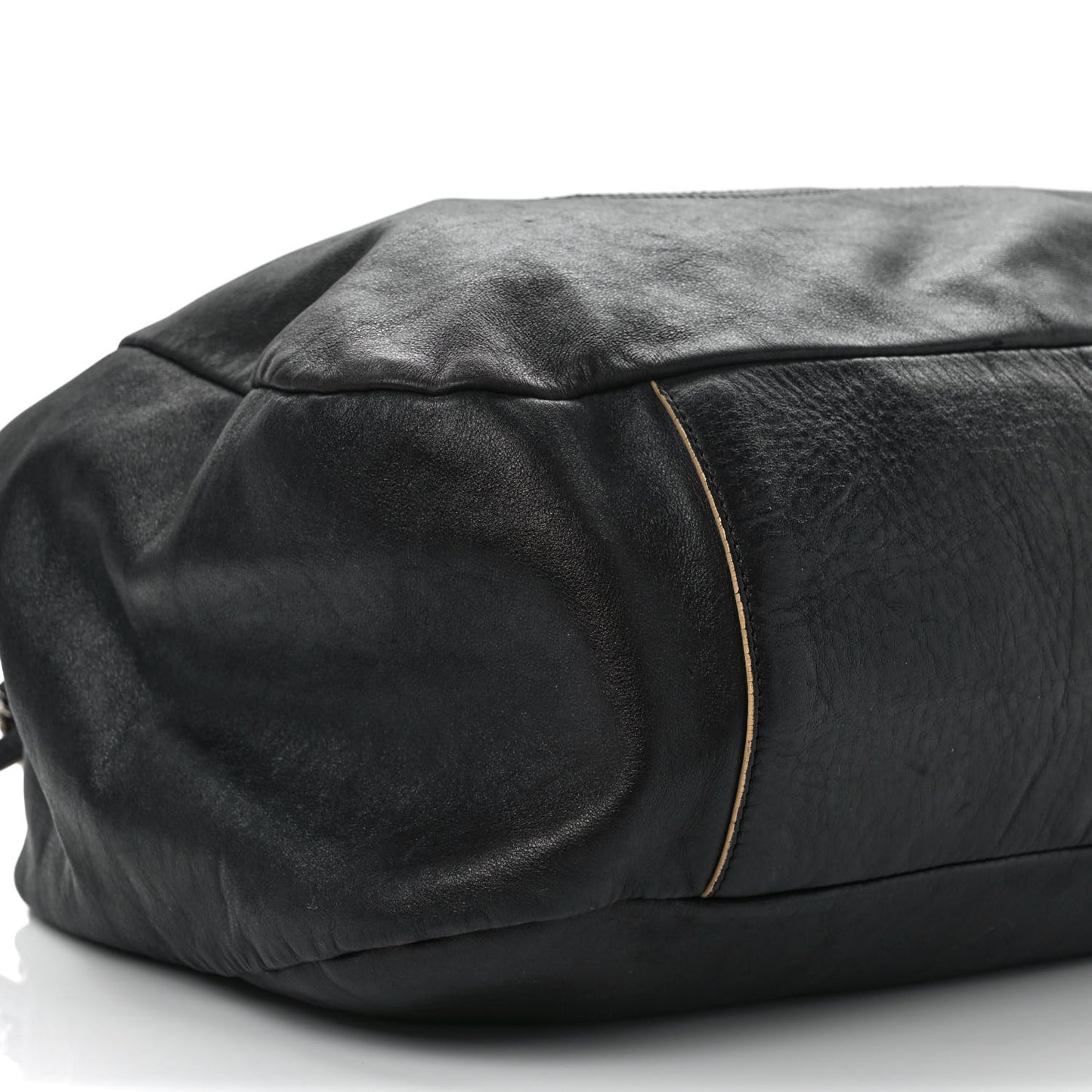 Lambskin Large Edgy Hobo Black