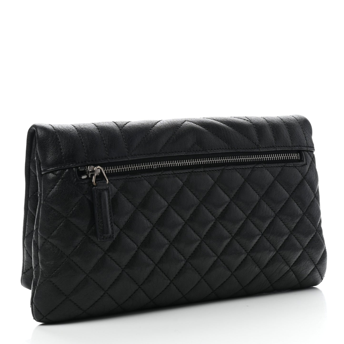 Calfskin Tri-quilt Monogram West Hollywood Clutch Black