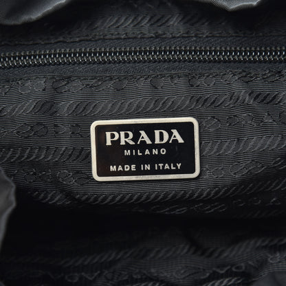 Prada Nylon Vela Medium Backpack Black 5 of 8
