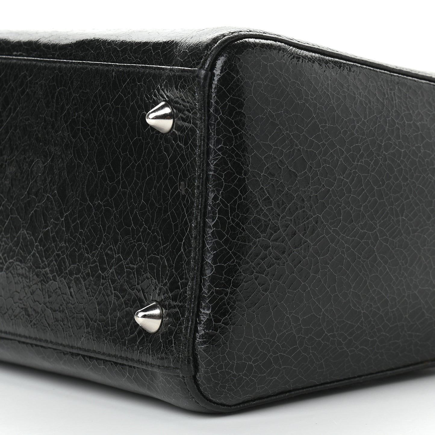 Ceramic Effect Deerskin Jeweled Swan Lady Dior Black