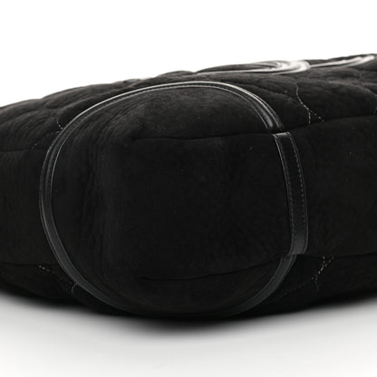Chanel Microsuede Quilted Rodeo Drive Hobo Black 10 of 11