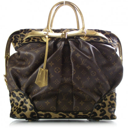 Louis Vuitton Monogram Leopard Pleated Steamer Bag LTD ED 1 of 9