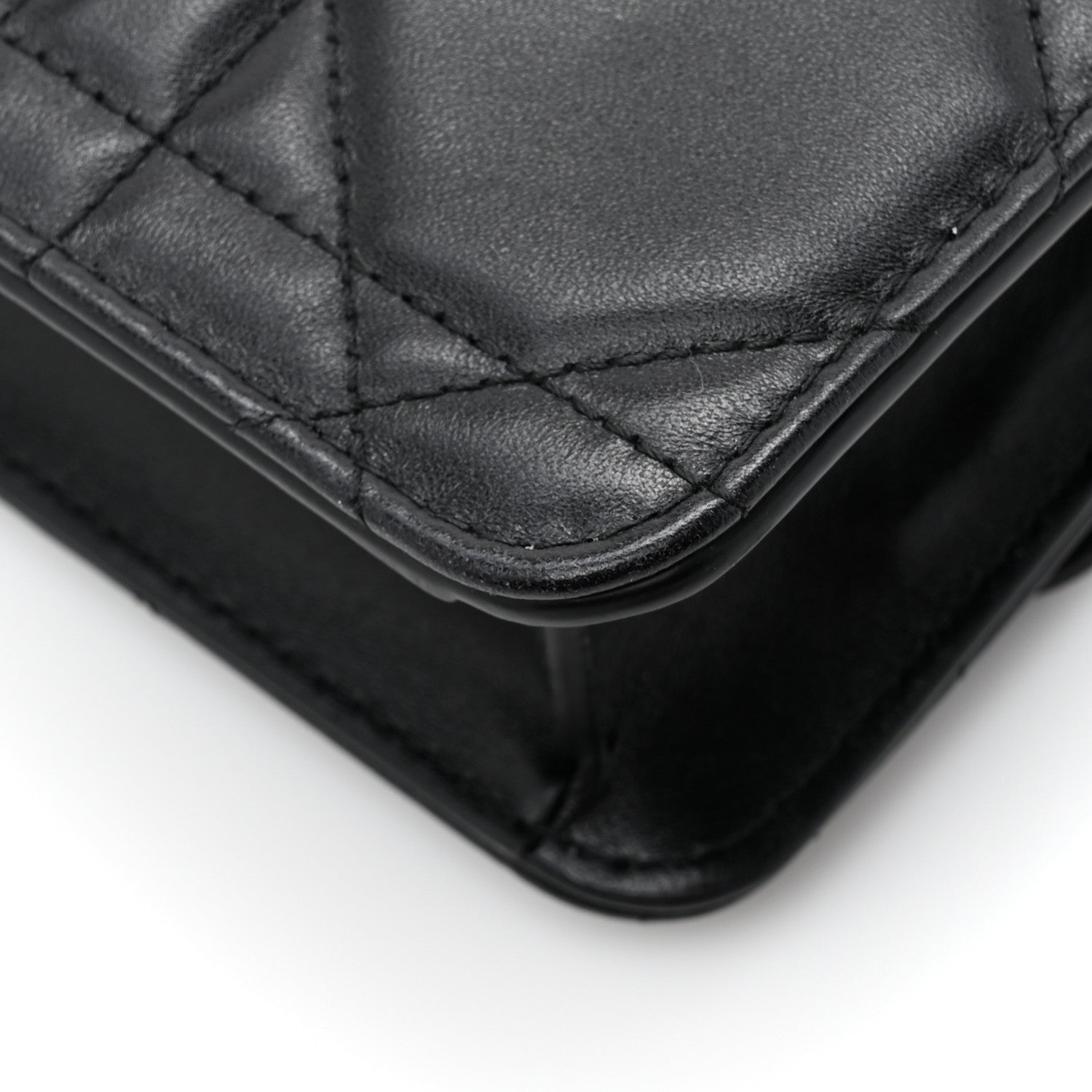 Christian Dior Lambskin Macrocannage Miss Caro Pouch With Chain Black 11 of 12