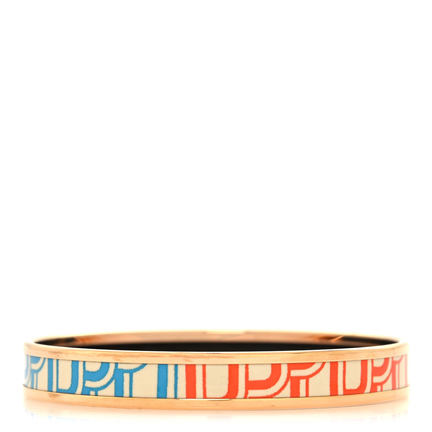 Hermes Enamel Printed Narrow Manufacture De Boucleries Bracelet 65 3 of 5