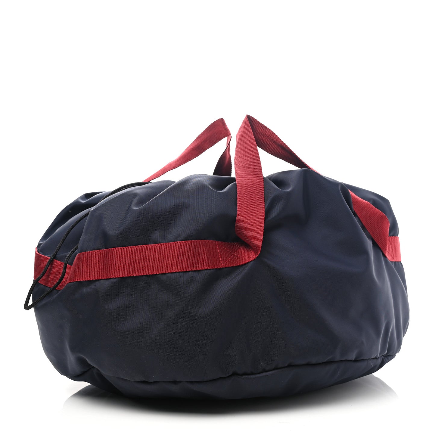Textured Sport Nylon Logo Embroidered S Wheel Gym Bag Bleu Navy Rouge