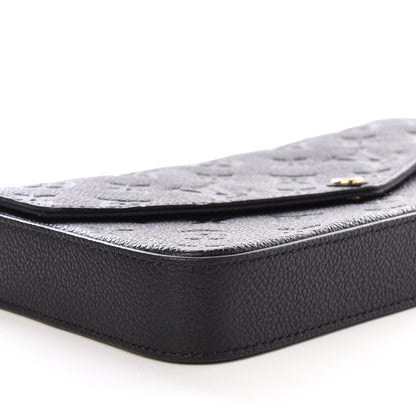 Louis Vuitton Empreinte Pochette Felicie Chain Wallet Black 5 of 9