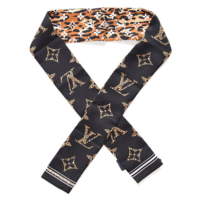 Louis Vuitton Silk Monogram Giant Jungle Bandeau Black 1 of 3