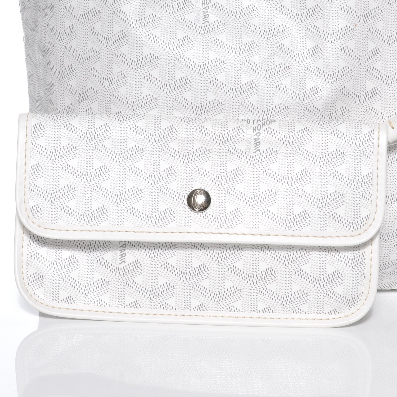 Goyard Goyardine Saint Louis PM White 6 of 9