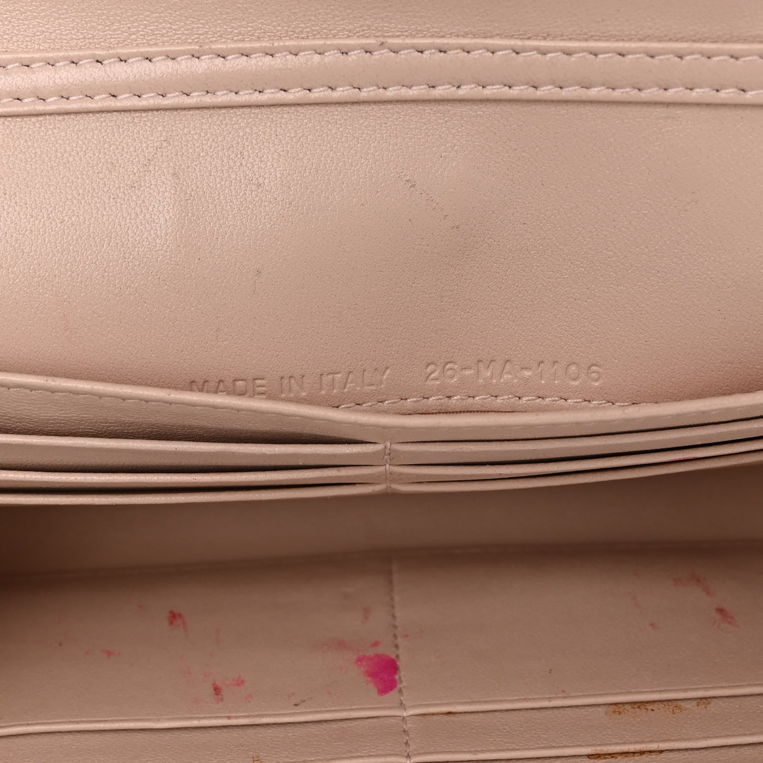 Christian Dior Grained Calfskin Diorama Croisiere Chain Wallet Rose Poudre 7 of 11