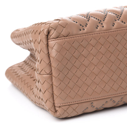 Bottega Veneta Nappa Intrecciato Microstuds Tote Dahlia 6 of 8