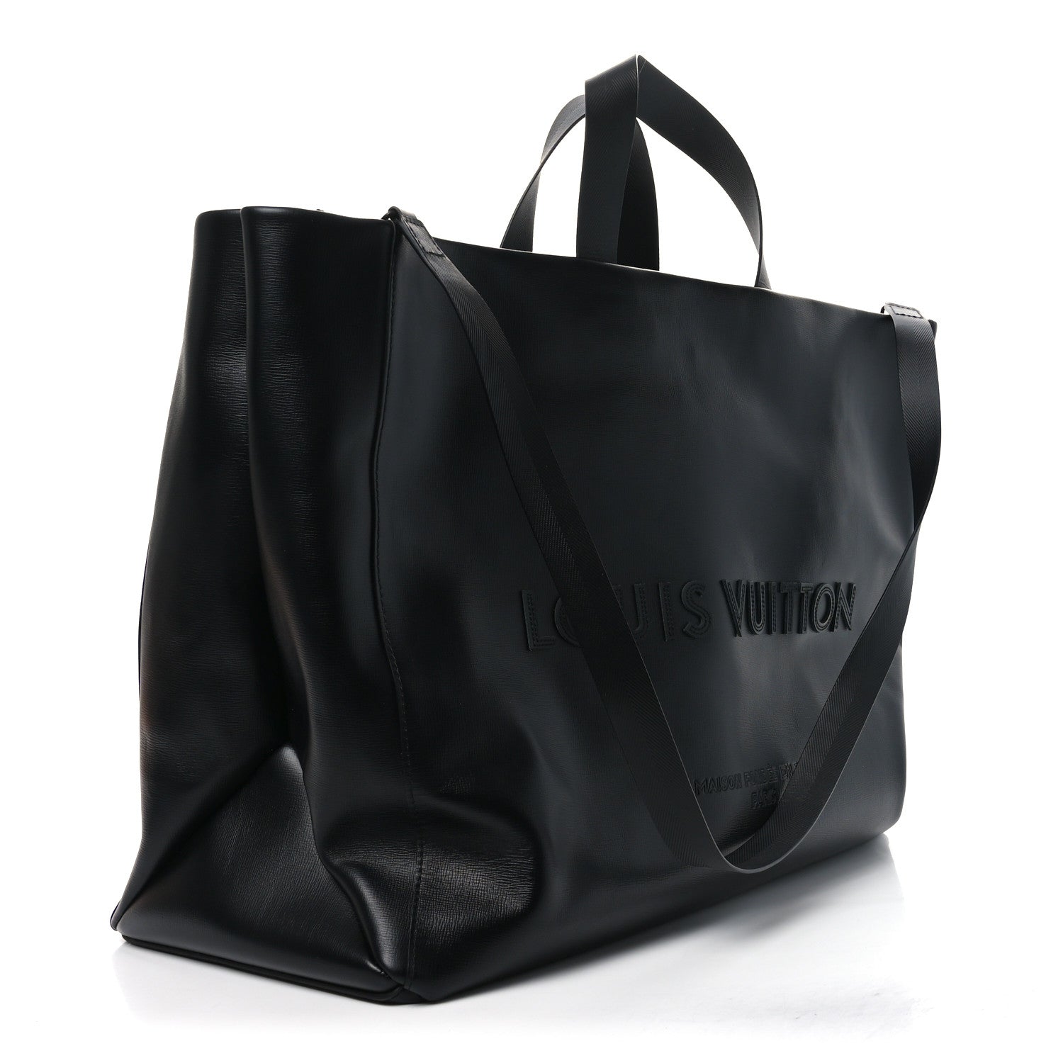 Louis Vuitton Cowhide Shopper Tote GM Black 3 of 9
