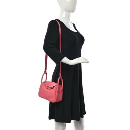 Hermes Swift Mini Lindy 20 Rose Ete 2 of 11