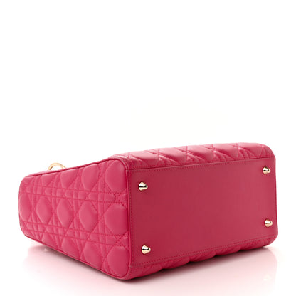 Christian Dior Lambskin Cannage Medium Lady Dior Pink 4 of 15