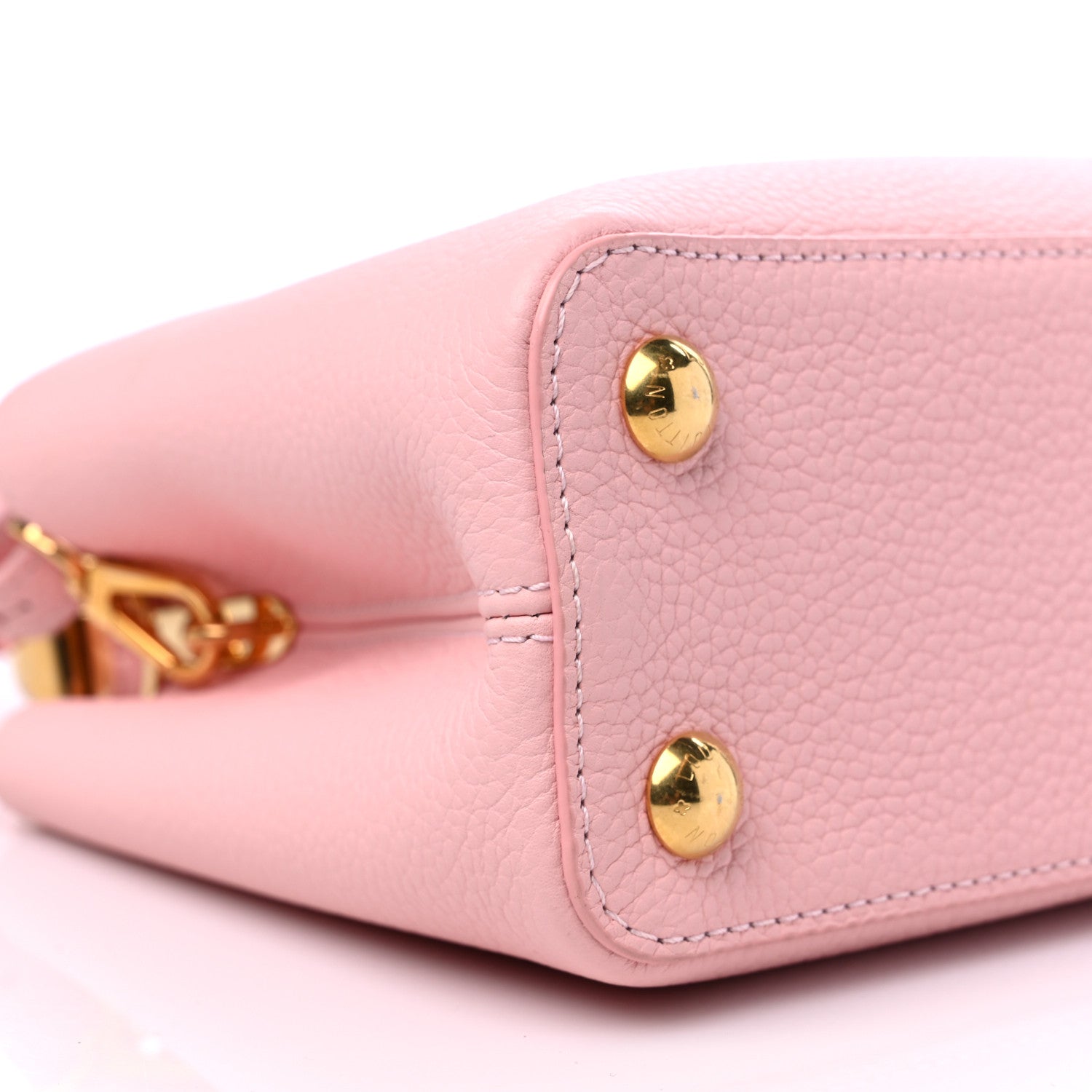 Louis Vuitton Taurillon Scrunchie Capucines BB Bubble Gum Pink 7 of 9