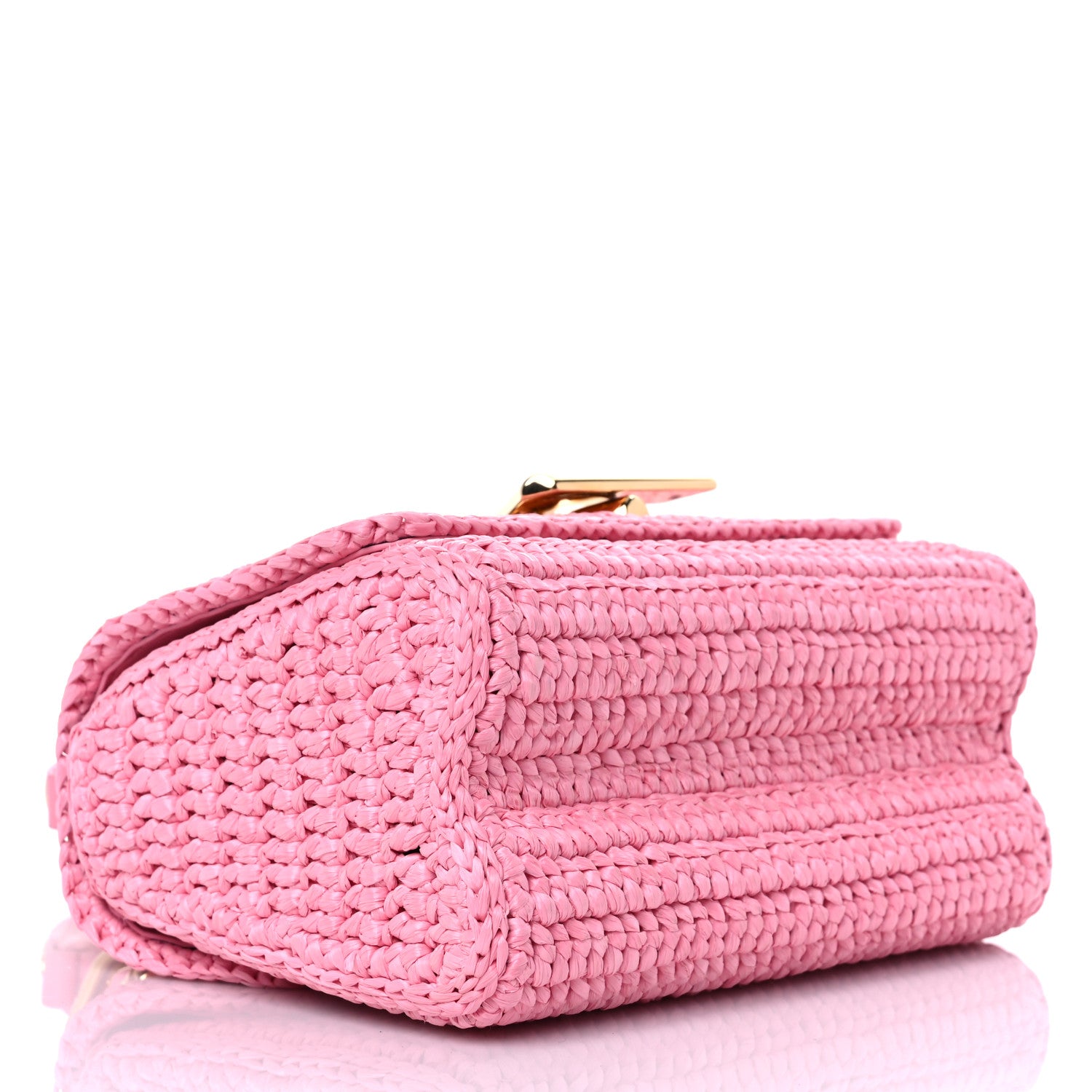 Louis Vuitton Raffia Twist Shoulder Bag PM Pink 4 of 11