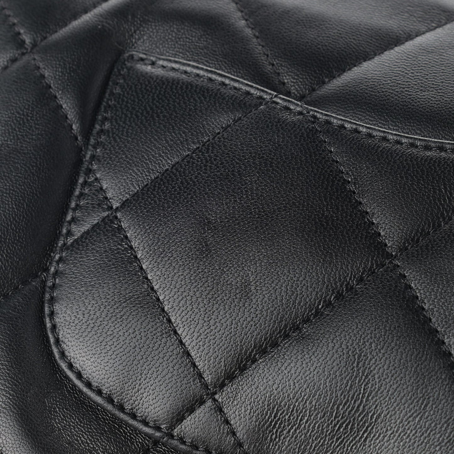 Lambskin Quilted On The Shoulder Flap Black