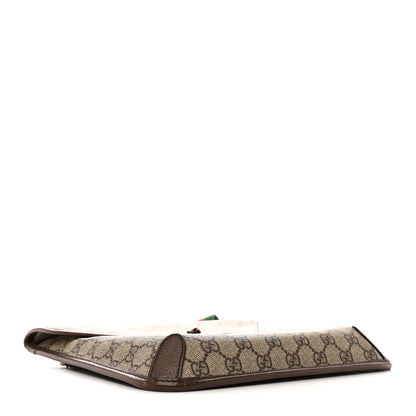 Gucci GG Supreme Monogram Web Medium Neo Vintage Flap Messenger Bag Beige New Acero 4 of 13