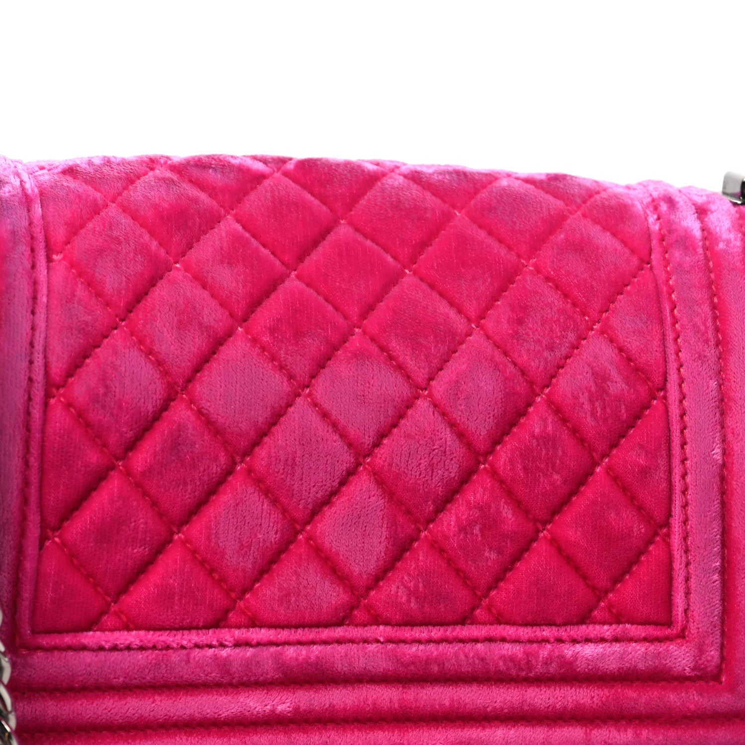 Chanel Velvet Quilted Small Boy Flap Pink 11 of 11