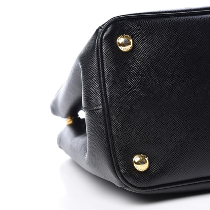 Prada Saffiano Small Galleria Double Zip Tote Black 8 of 9