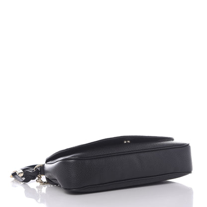Gucci Pebbled Calfskin Medium Soho Flap Crossbody Black 3 of 9
