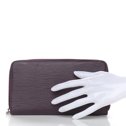 Louis Vuitton Epi Zippy Organizer Wallet Cassis 2 of 8