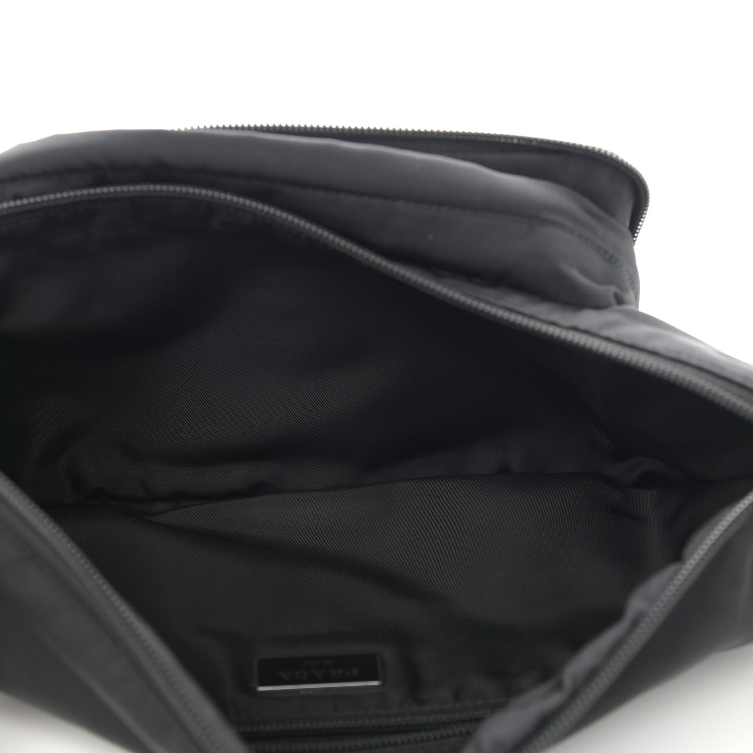 Prada Tessuto Nylon Belt Bag Black 4 of 12