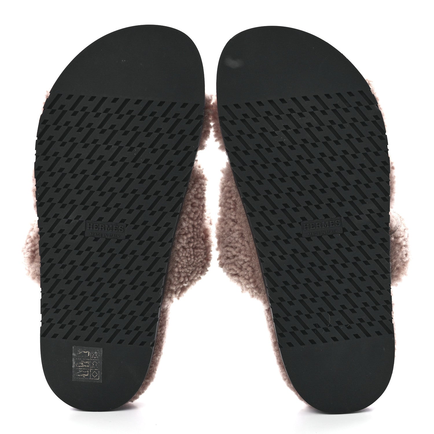 Hermes Woolskin Womens Chypre Sandals 38 Bois De Santal 5 of 8