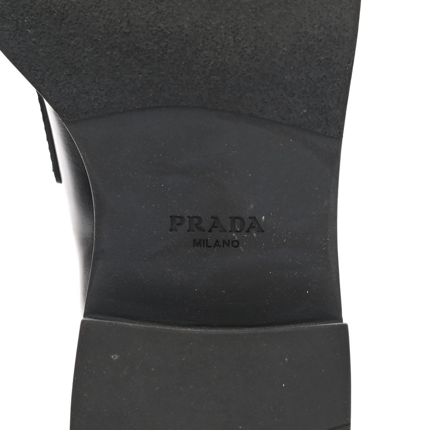 Spazzolato Metal Triangle Logo 50mm Loafers 37 Black
