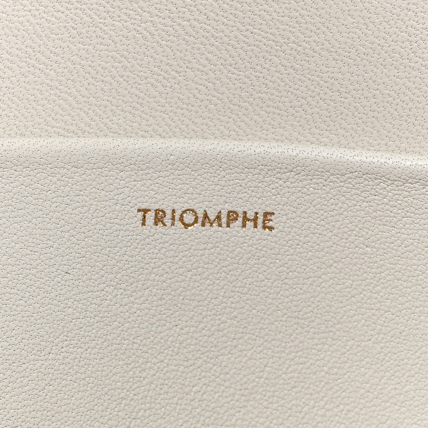 Shiny Calfskin Medium Triomphe White