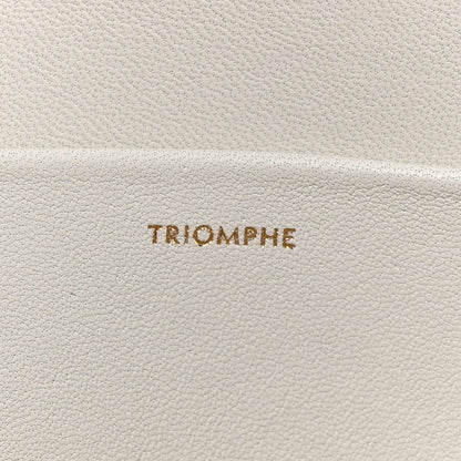 Celine Shiny Calfskin Medium Triomphe White 8 of 18