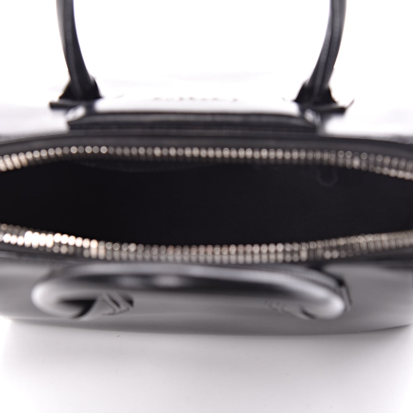 Shiny Lord Calfskin Small Antigona Black