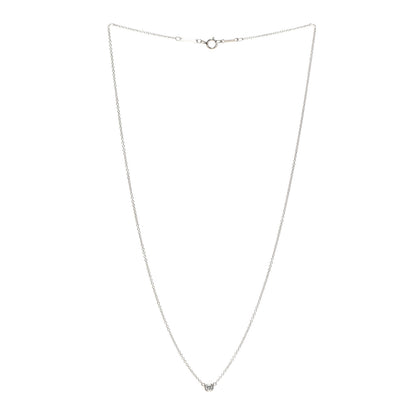 Tiffany Platinum Diamond .08ct Elsa Peretti Diamonds by the Yard Pendant Necklace 3 of 5