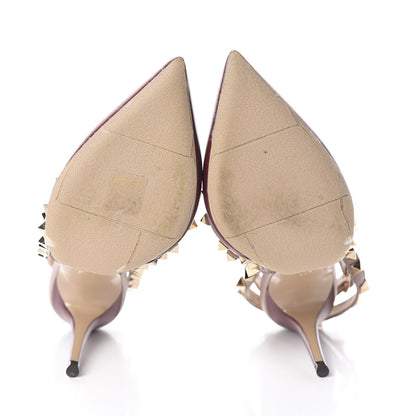 Valentino Garavani Nappa Rockstud Ankle Strap 100mm Pumps 36.5 Rubin Poudre 8 of 8