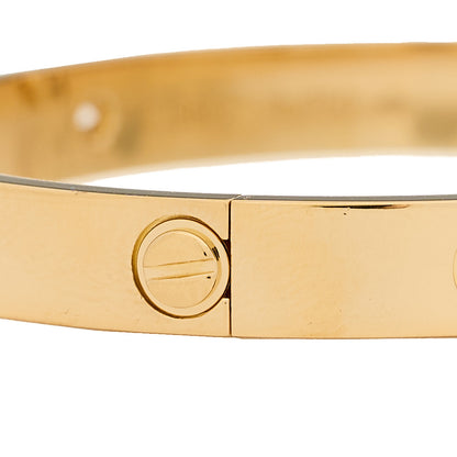Cartier 18K Yellow Gold 4 Diamond LOVE Bracelet 16 6 of 8
