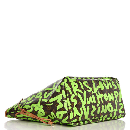 Louis Vuitton Monogram Graffiti Neverfull GM Green 4 of 10