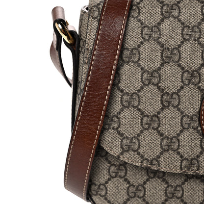 Gucci GG Supreme Monogram Small Messenger Shoulder Bag Beige Cuir 12 of 16