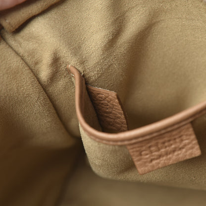 Celine Drummed Calfskin Nano Luggage Camel 7 of 13