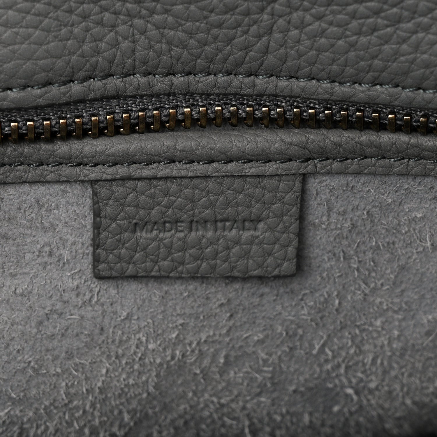 Celine Baby Drummed Calfskin Nano Luggage Kohl 6 of 11