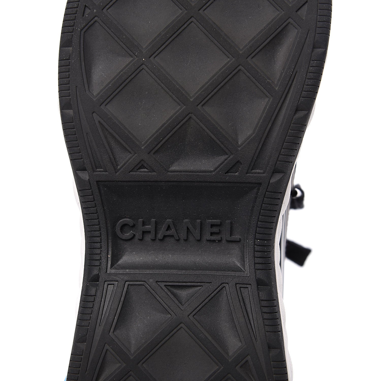 Chanel Velvet Calfskin Mixed Fibers CC Sneakers 36.5 Black 5 of 7