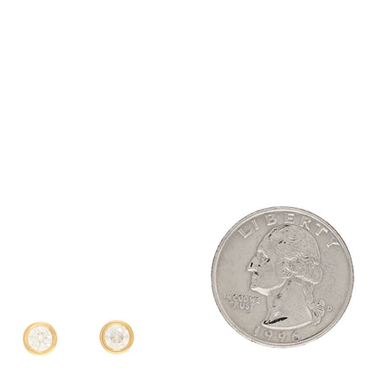 Tiffany 18K Yellow Gold Diamond .56ctw Elsa Peretti Diamonds By The Yard Earrings 2 of 5