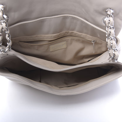 Chanel Calfskin Quilted Large Trianon Messenger Flap Light Beige 5 of 11