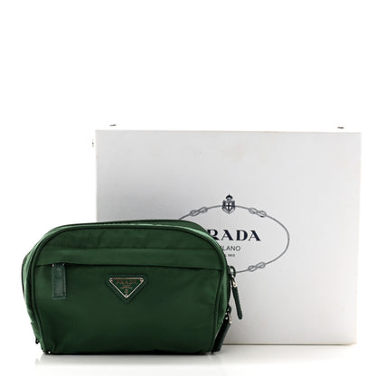 Prada Tessuto Nylon Vela Cosmetic Pouch Smeraldo 10 of 10