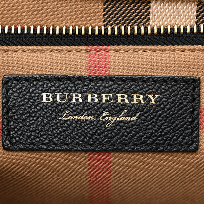 Burberry Soft Grain Calfskin Medium Buckle Tote Black 6 of 15