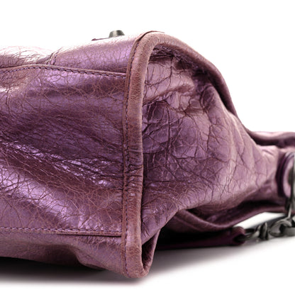 Balenciaga Agneau Classic Hardware City Metallic Purple 11 of 15