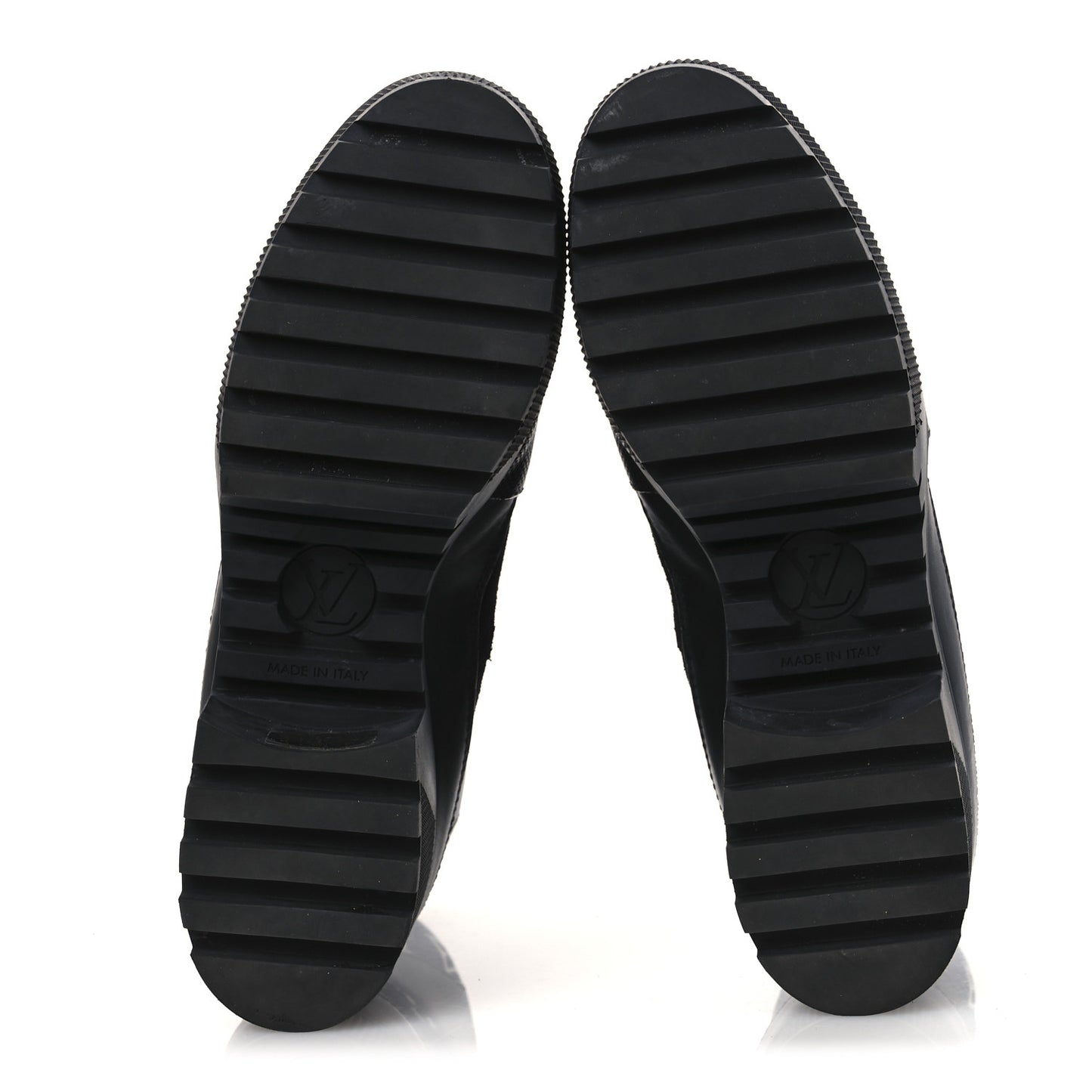 Calfskin Monogram Denim Laureate Platform Desert Boots 39.5 Navy Blue